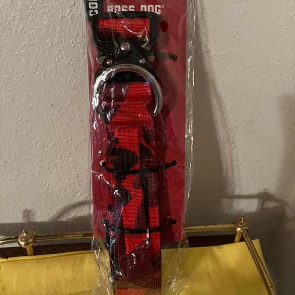 Boss Dog Red Tactical Dog Collar Size Large NIP - Picture 2 of 6